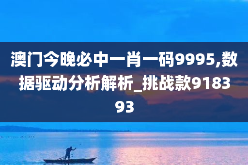 澳门今晚必中一肖一码9995,数据驱动分析解析_挑战款918393