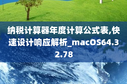 纳税计算器年度计算公式表,快速设计响应解析_macOS64.32.78