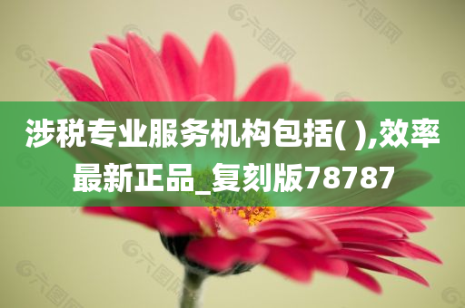 涉税专业服务机构包括( ),效率最新正品_复刻版78787