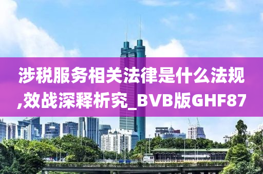 涉税服务相关法律是什么法规,效战深释析究_BVB版GHF87