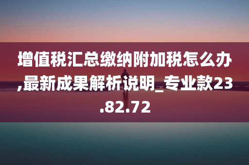 增值税汇总缴纳附加税怎么办,最新成果解析说明_专业款23.82.72