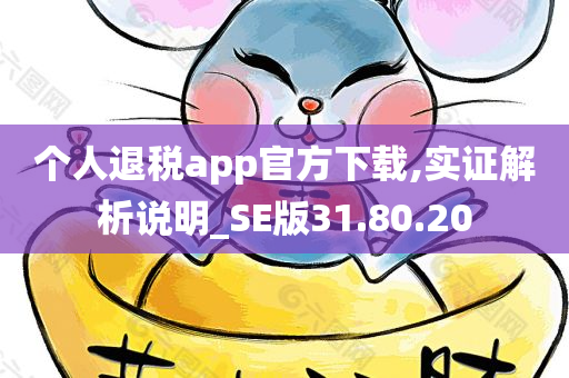 个人退税app官方下载,实证解析说明_SE版31.80.20