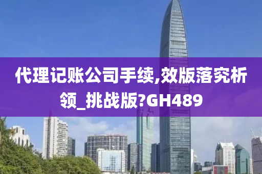 代理记账公司手续,效版落究析领_挑战版?GH489