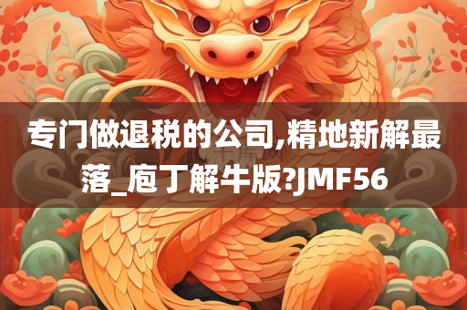 专门做退税的公司,精地新解最落_庖丁解牛版?JMF56