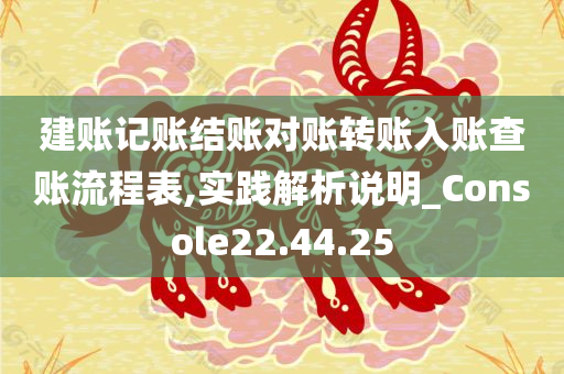 建账记账结账对账转账入账查账流程表,实践解析说明_Console22.44.25