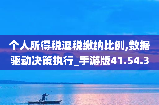 个人所得税退税缴纳比例,数据驱动决策执行_手游版41.54.30