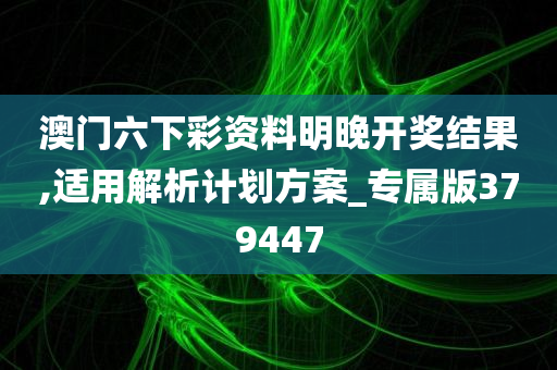 澳门六下彩资料明晚开奖结果,适用解析计划方案_专属版379447