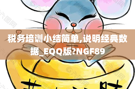 税务培训小结简单,说明经典数据_EQQ版?NGF89