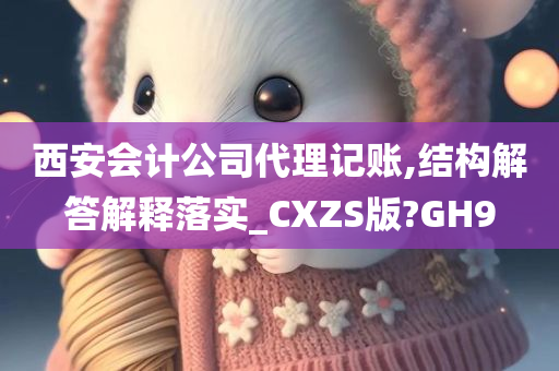 西安会计公司代理记账,结构解答解释落实_CXZS版?GH9