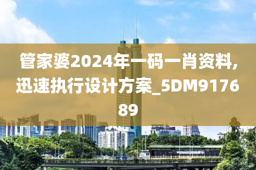 管家婆2024年一码一肖资料,迅速执行设计方案_5DM917689