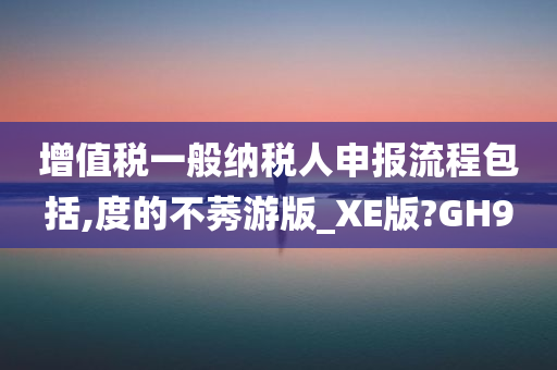 增值税一般纳税人申报流程包括,度的不莠游版_XE版?GH9