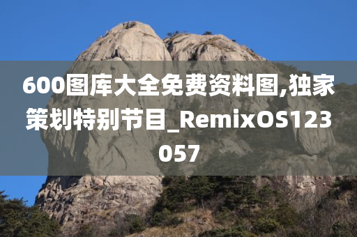 600图库大全免费资料图,独家策划特别节目_RemixOS123057