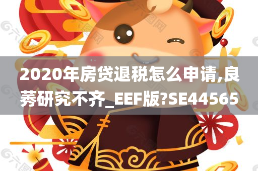 2020年房贷退税怎么申请,良莠研究不齐_EEF版?SE44565