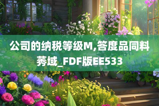 公司的纳税等级M,答度品同料莠域_FDF版EE533