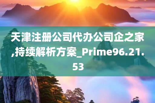 天津注册公司代办公司企之家,持续解析方案_Prime96.21.53