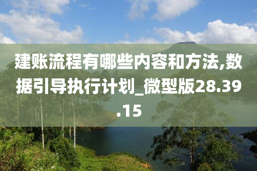 建账流程有哪些内容和方法,数据引导执行计划_微型版28.39.15