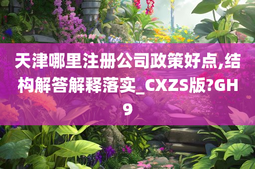 天津哪里注册公司政策好点,结构解答解释落实_CXZS版?GH9