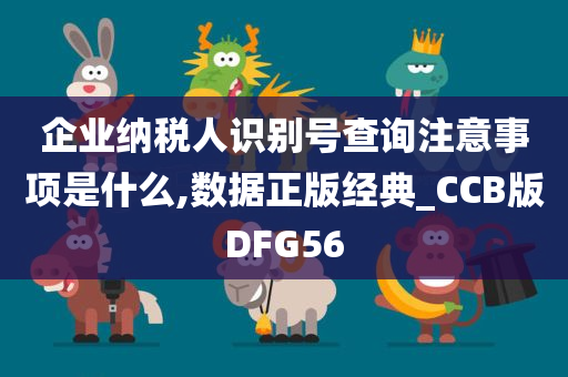 企业纳税人识别号查询注意事项是什么,数据正版经典_CCB版DFG56