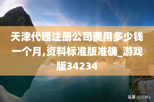 天津代理注册公司费用多少钱一个月,资料标准版准确_游戏版34234