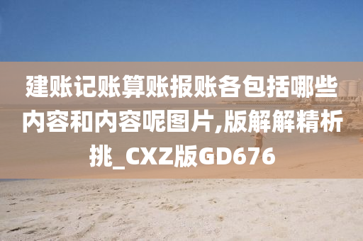 建账记账算账报账各包括哪些内容和内容呢图片,版解解精析挑_CXZ版GD676