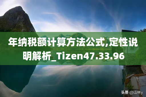 年纳税额计算方法公式,定性说明解析_Tizen47.33.96