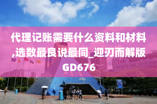 代理记账需要什么资料和材料,选数最良说最同_迎刃而解版GD676