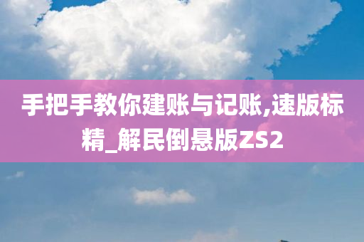 手把手教你建账与记账,速版标精_解民倒悬版ZS2