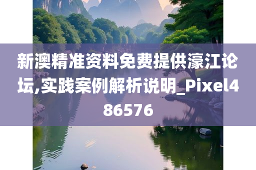 新澳精准资料免费提供濠江论坛,实践案例解析说明_Pixel486576