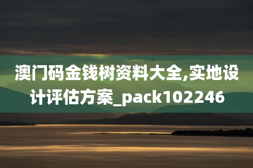 澳门码金钱树资料大全,实地设计评估方案_pack102246