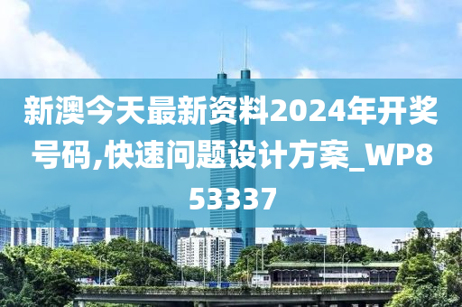 新澳今天最新资料2024年开奖号码,快速问题设计方案_WP853337