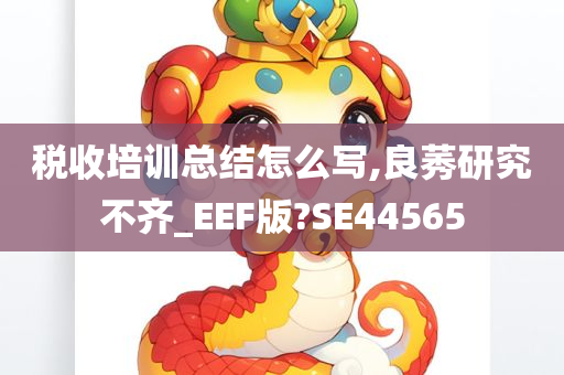 税收培训总结怎么写,良莠研究不齐_EEF版?SE44565