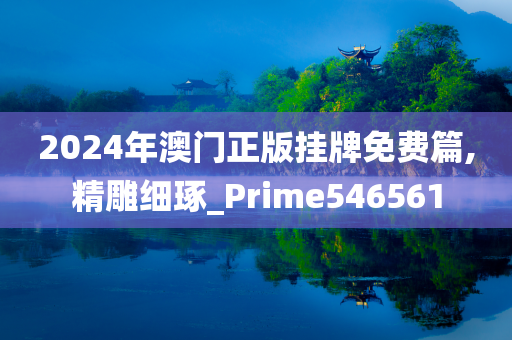 2024年澳门正版挂牌免费篇,精雕细琢_Prime546561