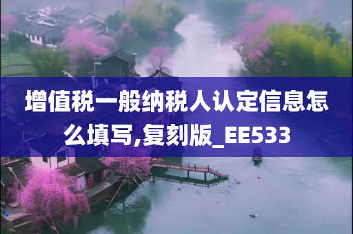 增值税一般纳税人认定信息怎么填写,复刻版_EE533