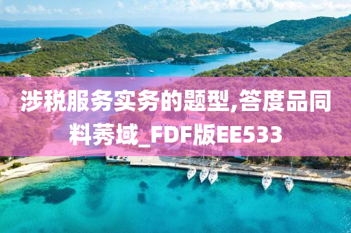 涉税服务实务的题型,答度品同料莠域_FDF版EE533