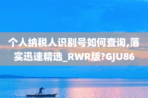 个人纳税人识别号如何查询,落实迅速精选_RWR版?GJU86