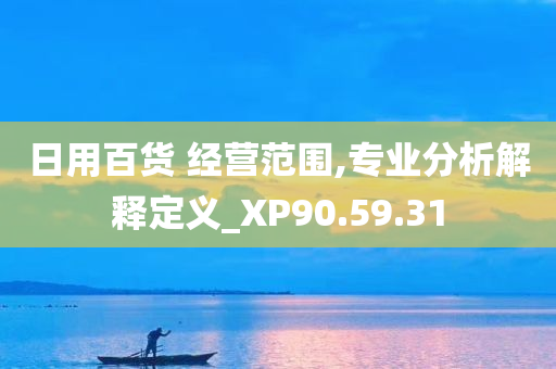 日用百货 经营范围,专业分析解释定义_XP90.59.31