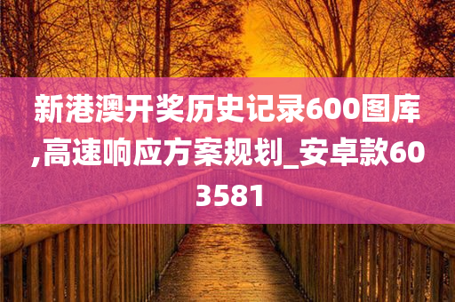 新港澳开奖历史记录600图库,高速响应方案规划_安卓款603581