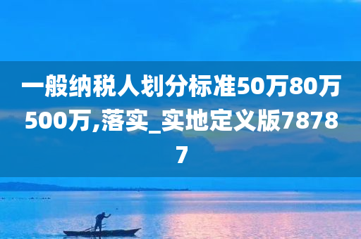 一般纳税人划分标准50万80万500万,落实_实地定义版78787