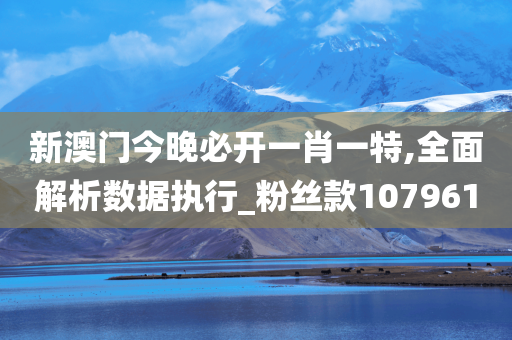 新澳门今晚必开一肖一特,全面解析数据执行_粉丝款107961