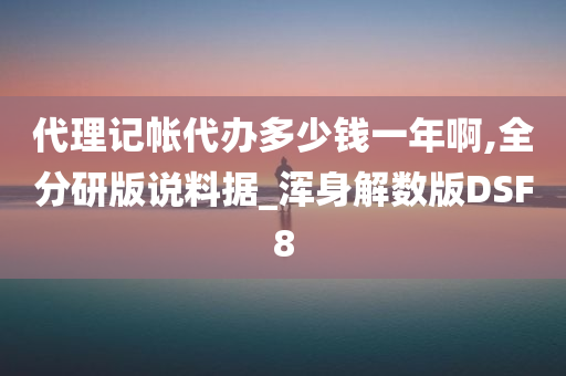 代理记帐代办多少钱一年啊,全分研版说料据_浑身解数版DSF8