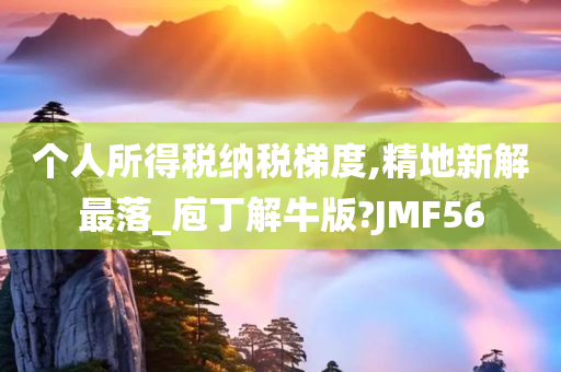 个人所得税纳税梯度,精地新解最落_庖丁解牛版?JMF56