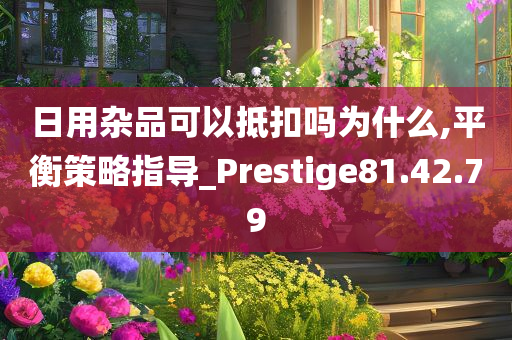 日用杂品可以抵扣吗为什么,平衡策略指导_Prestige81.42.79