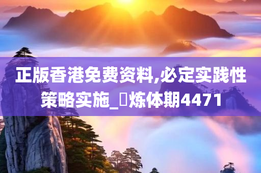 正版香港免费资料,必定实践性策略实施_‌炼体期4471