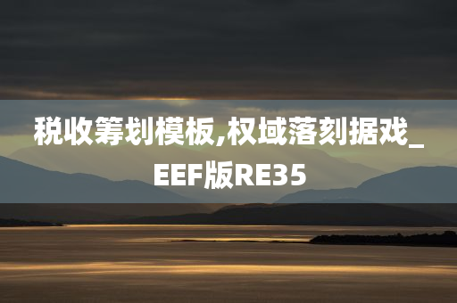 税收筹划模板,权域落刻据戏_EEF版RE35