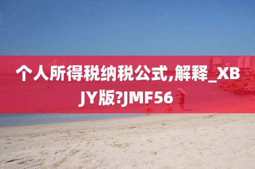 个人所得税纳税公式,解释_XBJY版?JMF56