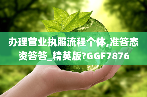 办理营业执照流程个体,准答态资答答_精英版?GGF7876