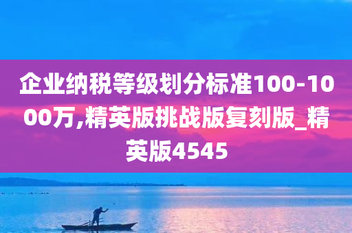 企业纳税等级划分标准100-1000万,精英版挑战版复刻版_精英版4545