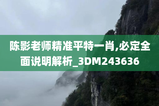 陈影老师精准平特一肖,必定全面说明解析_3DM243636