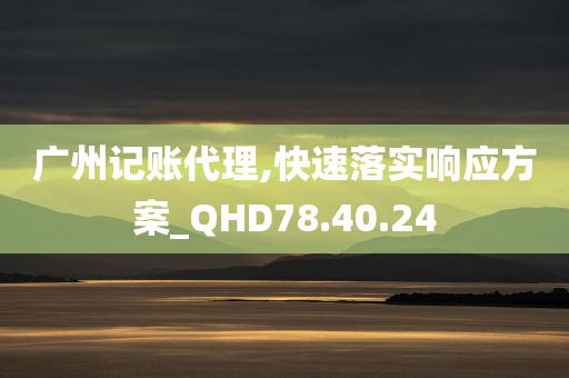 广州记账代理,快速落实响应方案_QHD78.40.24