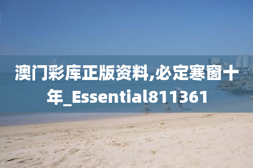 澳门彩库正版资料,必定寒窗十年_Essential811361